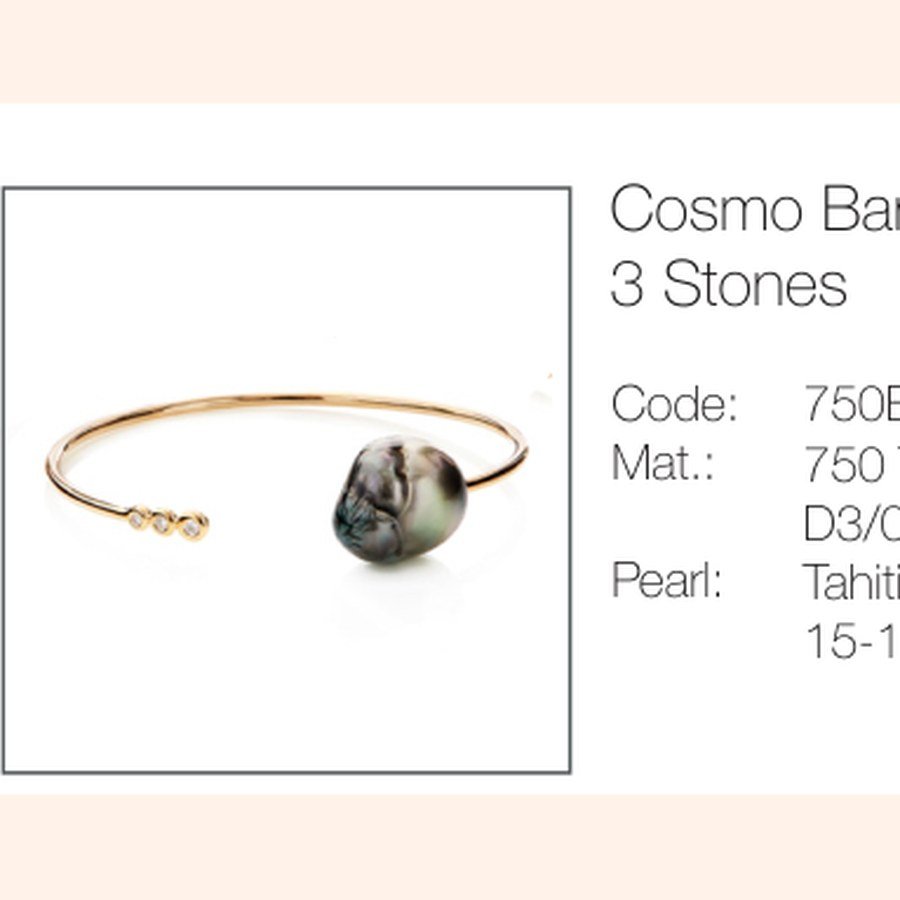 Cosmo Bangle 3 Stones jewellery piece cover